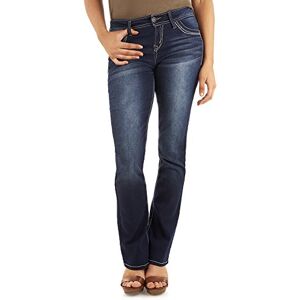 WallFlower Women's Legendary Bootcut Mid-Rise Insta Stretch Juniors Jeans (Standard and Plus), Amy, 7 Short WallFlower Women's Legendary Bootcut Mid-Rise Insta Stretch Juniors Jeans (Standard and Plus), Amy, 7 Short