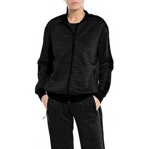 Replay Sweatjacka för kvinnor, 020 Blackboard/Black, S Replay Sweatjacka för kvinnor, 020 Blackboard/Black, S