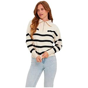 VERO MODA Dam Vmsaba Stripe Ls Highneck Blouse Ga Noos tröja, Björk/ränder: svart, XXL VERO MODA Dam Vmsaba Stripe Ls Highneck Blouse Ga Noos tröja, Björk/ränder: svart, XXL