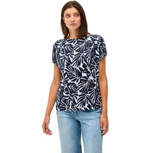 Cecil Tryckt skjorta med knappdetalj, Urban Dark Blue, S Cecil Tryckt skjorta med knappdetalj, Urban Dark Blue, S