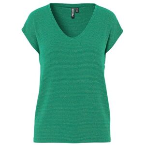 PIECES Pcbillo Tee_Lurex ränder T-shirt dam, Pepper Green, M PIECES Pcbillo Tee_Lurex ränder T-shirt dam, Pepper Green, M