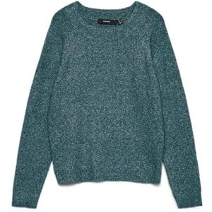 VERO MODA Vmdoffy Ls O-hals blus Ga Noos, Medelhavet, M VERO MODA Vmdoffy Ls O-hals blus Ga Noos, Medelhavet, M