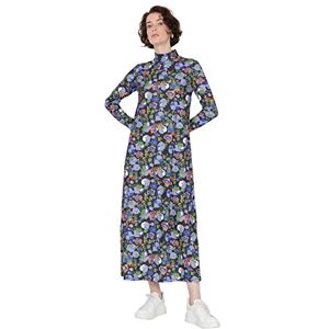 Trendyol kvinnor kvinnor design normal skiftande hög hals stickad klänning, Flerfärgad, L Trendyol kvinnor kvinnor design normal skiftande hög hals stickad klänning, Flerfärgad, L