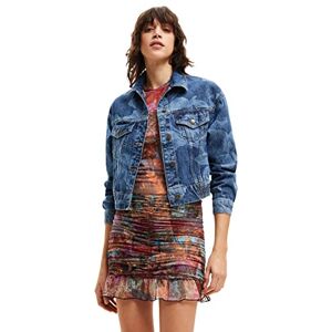 Desigual Women's CHAQ_Oklahoma, 5053 denim medium jacka, blå, S Desigual Women's CHAQ_Oklahoma, 5053 denim medium jacka, blå, S