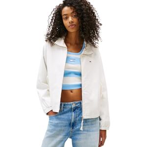 Tommy Jeans dam TJW REG ZIP BOMULL JACKA EXT DW0DW20526 andra jackor, vit (Ecru), XL, Vit (Ecru), XL Tommy Jeans dam TJW REG ZIP BOMULL JACKA EXT DW0DW20526 andra jackor, vit (Ecru), XL, Vit (Ecru), XL