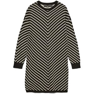 VERO MODA Vmcapricorn Ls O-Neck Short Dress Bf, svart, S VERO MODA Vmcapricorn Ls O-Neck Short Dress Bf, svart, S
