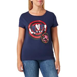 Love Moschino dam boxy fit kortärmad t-shirt, Mörkblå, 42 Love Moschino dam boxy fit kortärmad t-shirt, Mörkblå, 42