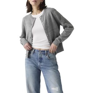 Levi's Super Soft Crewneck Cardi Dark Heather G Levi's Super Soft Crewneck Cardi Dark Heather G
