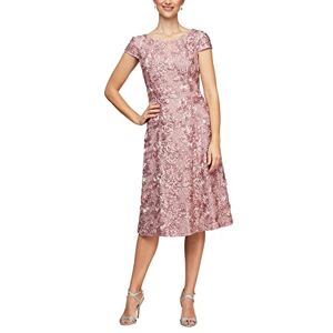 Alex Evenings dam te längd brudens mor klänning med rosett spetsdetalj (små och vanliga storlekar), Rosa, 38 Alex Evenings dam te längd brudens mor klänning med rosett spetsdetalj (små och vanliga storlekar), Rosa, 38
