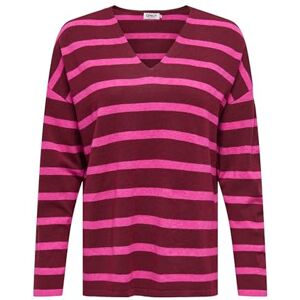 ONLY Onlamalio Life Ls V-hals KNT, Cabernet, XL ONLY Onlamalio Life Ls V-hals KNT, Cabernet, XL