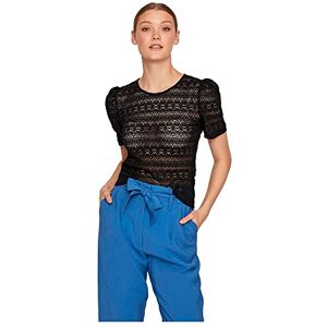 Vila VICHIKKA Puff O-hals S/S TOP – NOOS, svart, XS Vila VICHIKKA Puff O-hals S/S TOP – NOOS, svart, XS