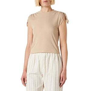 Koton Dam tröja axelfri crop t-shirt, Beige (050), S Koton Dam tröja axelfri crop t-shirt, Beige (050), S