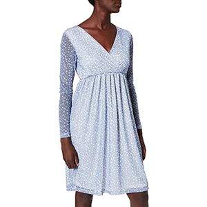 NA-KD Dam återvunnen wrap nät klänning avslappnad, Vit blommig, 38 SE NA-KD Dam återvunnen wrap nät klänning avslappnad, Vit blommig, 38 SE