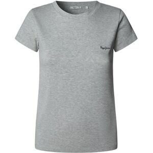 Pepe Jeans dam MERIDA T-shirt, grå (MARL GRY), M, Grå (marl grå), M Pepe Jeans dam MERIDA T-shirt, grå (MARL GRY), M, Grå (marl grå), M