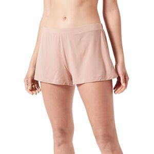Dagi Light Brown Fashion Stickade Regular Waist Modal Shorts, M, Ljusbrun, M Dagi Light Brown Fashion Stickade Regular Waist Modal Shorts, M, Ljusbrun, M