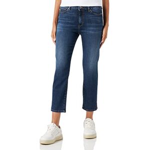 Love Moschino Kvinnors skinny fit cropped 5-ficksbyxor, lediga byxor, mörkblå denim, 26, Mörkblå denim, 26W Love Moschino Kvinnors skinny fit cropped 5-ficksbyxor, lediga byxor, mörkblå denim, 26, Mörkblå denim, 26W