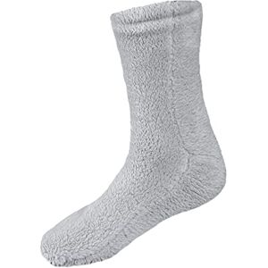 Sleepdown Dam teddy fleece strumpor unisex supermjuk mysig vardaglig vinter varm termisk UK-storlek, Grå, S-M Sleepdown Dam teddy fleece strumpor unisex supermjuk mysig vardaglig vinter varm termisk UK-storlek, Grå, S-M