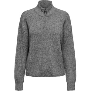 ONLY Onltokyo L/S dragkedja kofta KNT, Mörkgrå melange, L ONLY Onltokyo L/S dragkedja kofta KNT, Mörkgrå melange, L
