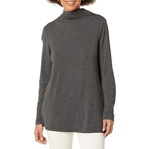 Amazon Essentials damtröja långärmad mock neck swing tunika (tidigare Daily Ritual), mörkgrå ljung, medium Amazon Essentials damtröja långärmad mock neck swing tunika (tidigare Daily Ritual), mörkgrå ljung, medium
