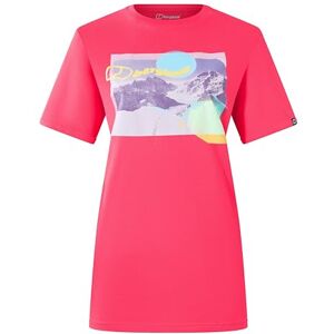 Berghaus kvinnors Hill Hazed T-Shirt, Eldig Rosa, 16 Berghaus kvinnors Hill Hazed T-Shirt, Eldig Rosa, 16