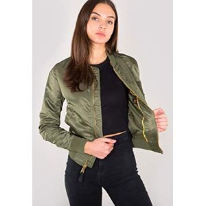 Alpha Industries MA-1 VF LW Bomberjacka för damer Sage-Green/Gold Alpha Industries MA-1 VF LW Bomberjacka för damer Sage-Green/Gold