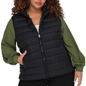 ONLY Carmakoma dam CARNEW Tahoe Hood Waistcoat OTW NOOS quiltad väst, svart, S-42/44, svart, S ONLY Carmakoma dam CARNEW Tahoe Hood Waistcoat OTW NOOS quiltad väst, svart, S-42/44, svart, S
