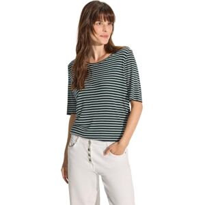 Cecil Randig T-shirt, gran grön, XS Cecil Randig T-shirt, gran grön, XS