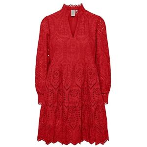 YAS dam holi Ls Dress S. Noos klänning, Eldigt röd, XS YAS dam holi Ls Dress S. Noos klänning, Eldigt röd, XS
