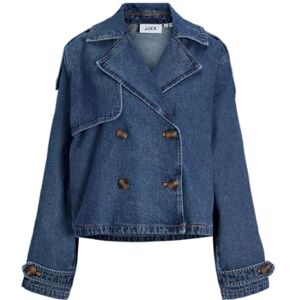 JACK & JONES JACK&JONES dam JXCARLIE Short LS trenchcoat DNM jacka, medium blå denim, M, Mellanblå denim, M JACK & JONES JACK&JONES dam JXCARLIE Short LS trenchcoat DNM jacka, medium blå denim, M, Mellanblå denim, M