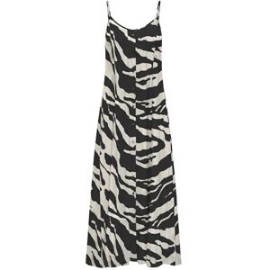 ONLY Onlnova Life Vis Gigi Long Dress AOP, svart, XS ONLY Onlnova Life Vis Gigi Long Dress AOP, svart, XS