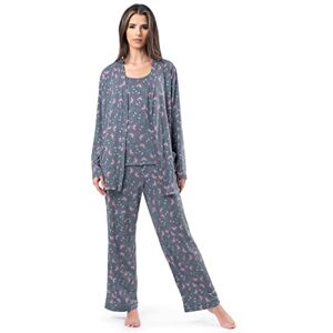 Fruit of the Loom Women's Breathable Tank Top, Pant, and Cardigan Sleep Set, Floral Print, 4X Fruit of the Loom Women's Breathable Tank Top, Pant, and Cardigan Sleep Set, Floral Print, 4X