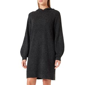 VERO MODA Bestseller A/S VMDOFFY huvtröja LS kort klänning GA Boo klänning, svart/detalj: melange, S, Black/Detail:melange, S VERO MODA Bestseller A/S VMDOFFY huvtröja LS kort klänning GA Boo klänning, svart/detalj: melange, S, Black/Detail:melange, S