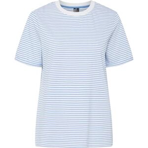 PIECES Pcria Ss Fold Up Tee Stripes Noos Bc, Ljus vit, XS PIECES Pcria Ss Fold Up Tee Stripes Noos Bc, Ljus vit, XS