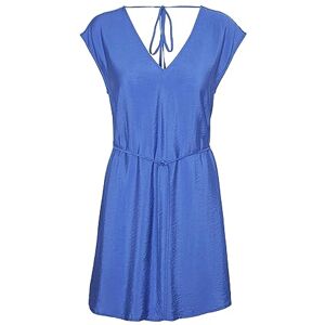 VERO MODA VMIRIS S/L V-hals kort klänning WVN NOOS, Bländande blå, S VERO MODA VMIRIS S/L V-hals kort klänning WVN NOOS, Bländande blå, S