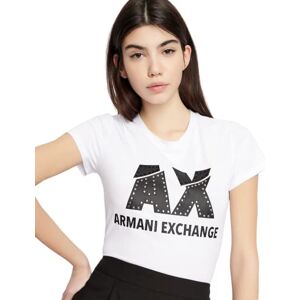 Giorgio Armani Studded Logo Slim Fit Scoop Neck T-shirt Giorgio Armani Studded Logo Slim Fit Scoop Neck T-shirt