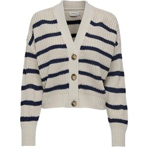 ONLY Dam ONLCAROLNICE 15261057 Cardigan-tröja, Pumice Stone, Navy Blazer, XS ONLY Dam ONLCAROLNICE 15261057 Cardigan-tröja, Pumice Stone, Navy Blazer, XS