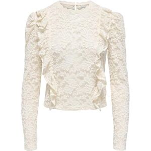 ONLY Onllamir L/S spets topp JRS, Björk, XS ONLY Onllamir L/S spets topp JRS, Björk, XS