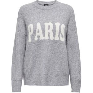 ONLY Onljerico L/S tröja KNT, Grå melange, XXL ONLY Onljerico L/S tröja KNT, Grå melange, XXL