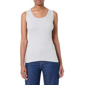 GANT Slim Ribbed linne linne linne/cami skjorta, Ljusgrå melange, L GANT Slim Ribbed linne linne linne/cami skjorta, Ljusgrå melange, L