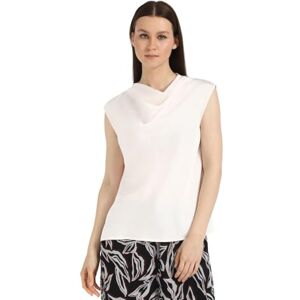 Calvin Dam satin cowl neck blus satinblus med vattenfallsurringning, havssalt, M Calvin Dam satin cowl neck blus satinblus med vattenfallsurringning, havssalt, M