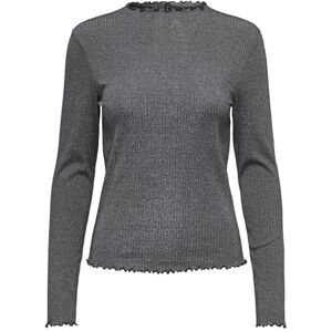 ONLY Dam Onlemma Life Ls Glitter Top JRS Noos, svart, 3XL, Svart, 3XL ONLY Dam Onlemma Life Ls Glitter Top JRS Noos, svart, 3XL, Svart, 3XL