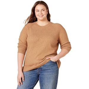 Amazon Essentials dam klassisk passform mjuk beröring långärmad tröja med rund hals, kamel ljung, XX-Large Amazon Essentials dam klassisk passform mjuk beröring långärmad tröja med rund hals, kamel ljung, XX-Large