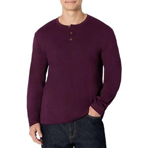 Amazon Essentials (Demi's Pick) mäns avslappnad passform långärmad Henley, Vinröd, L Amazon Essentials (Demi's Pick) mäns avslappnad passform långärmad Henley, Vinröd, L