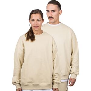Blackskies Överdimensionerad tung rundhalsad tröja streetwear lyxig tröja herr dam tröja sweatshirt tröja, Sand, M Blackskies Överdimensionerad tung rundhalsad tröja streetwear lyxig tröja herr dam tröja sweatshirt tröja, Sand, M