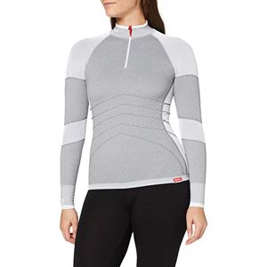 Damart Sport T-shirt med dragkedja för dam Thermolactyl Activ Body värmegrad 4-1:a lagret andningsbart nät, andra hudeffekt idealisk för intensiv aktivitet, Ljusgrå, M/L Damart Sport T-shirt med dragkedja för dam Thermolactyl Activ Body värmegrad 4-1:a lagret andningsbart nät, andra hudeffekt idealisk för intensiv aktivitet, Ljusgrå, M/L