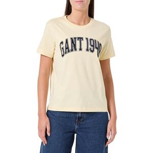 GANT Graphic SS T-shirt, Vaniljgul, M GANT Graphic SS T-shirt, Vaniljgul, M