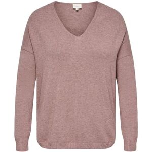 ONLY Carmakoma Carmargareta Ls tröja KNT Noos, Rosa Brun, L ONLY Carmakoma Carmargareta Ls tröja KNT Noos, Rosa Brun, L