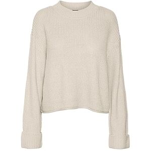 VERO MODA Bestseller A/S VMSAYLA FOLD LS O-hals Boo tröja, björk, XS, Birch, XS VERO MODA Bestseller A/S VMSAYLA FOLD LS O-hals Boo tröja, björk, XS, Birch, XS