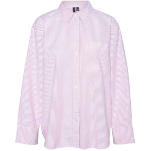 VERO MODA VMIDA Oxford skjorta WVN GA NOOS, Rosa-a-boo/ränder: ljus vit, XL VERO MODA VMIDA Oxford skjorta WVN GA NOOS, Rosa-a-boo/ränder: ljus vit, XL