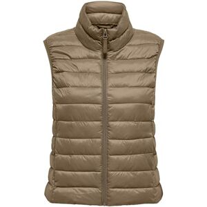 ONLY Onltahia Lw Quilted Waistcoat Cc OTW, cocoa créme, S ONLY Onltahia Lw Quilted Waistcoat Cc OTW, cocoa créme, S